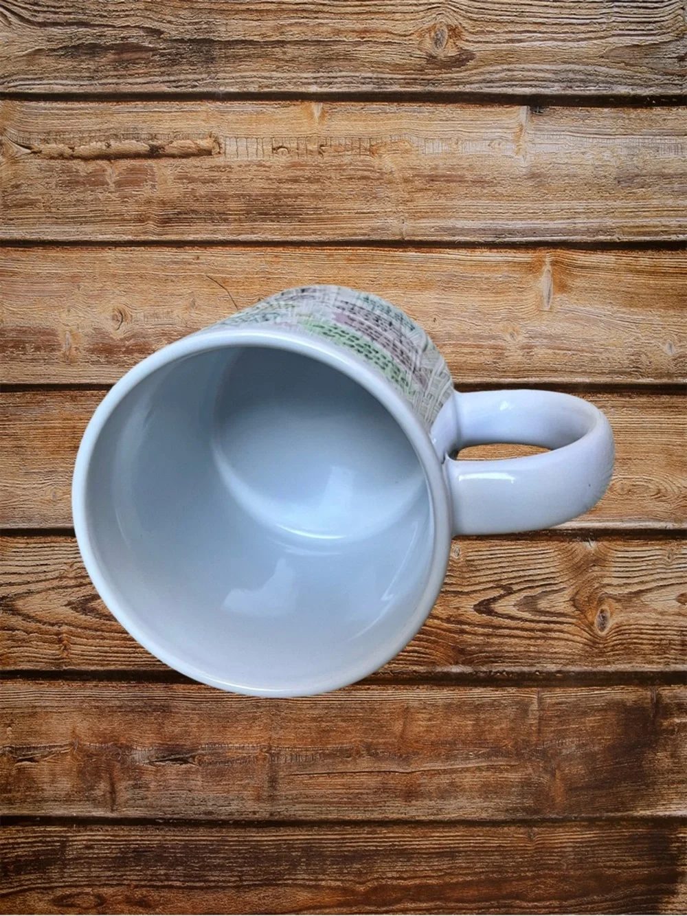 Artist Created Mug White Pink Blue Manager Affirmations